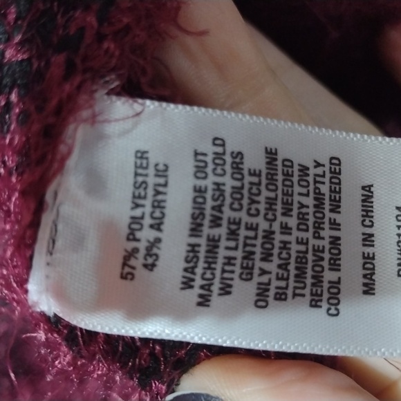 New Directions Pink and Black Cardigan NWT - Picture 5 of 6